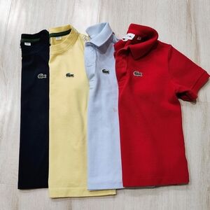 Lacoste Kids Polo Shirt - Red, Yellow, Blue, Navy Blue.